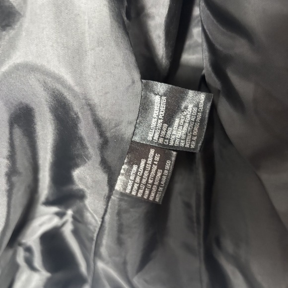 Stresa Petite Women's Black Collarless Fitted Peplum Blazer Jacket Size 6P - Picture 3 of 4